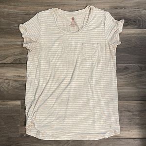 KB Bamboo Everyday Nursing Top - Oatmeal Stripe